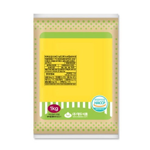 [대두식품] 백옥앙금 55M_1kg / 앙금플라워 구리볼 만주 흰앙금, 1개, 1kg