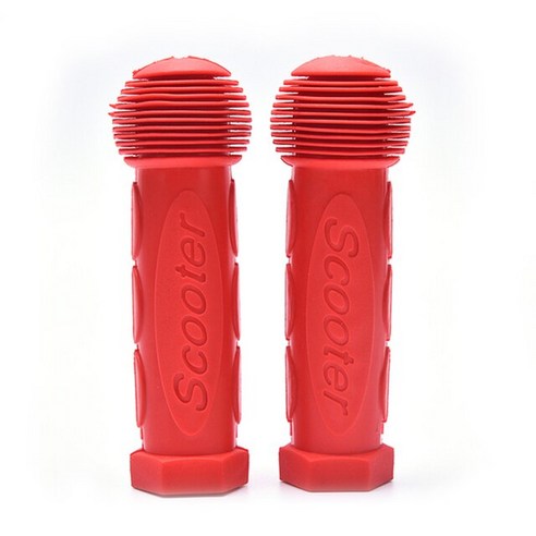 킥보드 손잡이 악세서리 스케이트보드 스쿠터 그립 핸들 바 자전거 부드러운 고무 길이 110mm 액세서리, 01 red