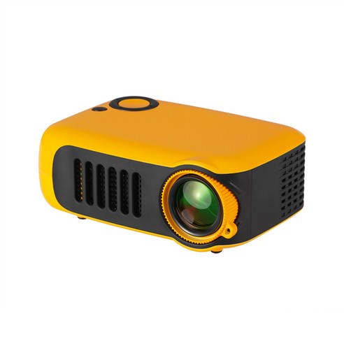dodocool A2000 미니 휴대용 스마트 프로젝터 홈 고화질 어린이, 영사기/노란색