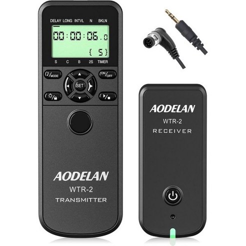 AODELAN Wireless Shutter Release Timer Remote Control with HDR and Intervalometer for Nikon D3 D4, N8 for Nikon