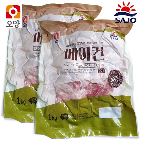 사조오양 베이컨 파지 1kg 2개