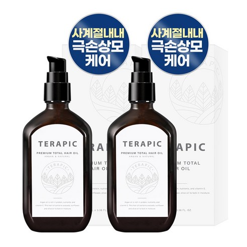 테라픽 프리미엄 토탈 헤어오일, 100ml, 2개