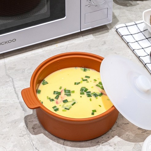 소노리떼 실리콘 계란찜기 대형 1300ml, 캐러멜, 1개