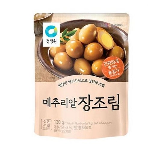 청정원 메추리알 장조림, 130g, 10개