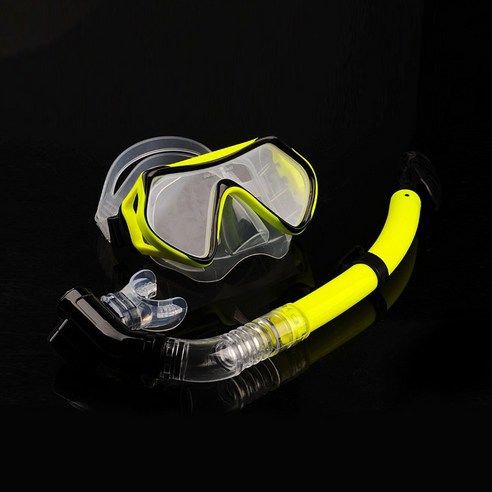 에이치앤아이 스노클링 마스크 S1 수경 물안경 1안식, 그린(S1-GR)