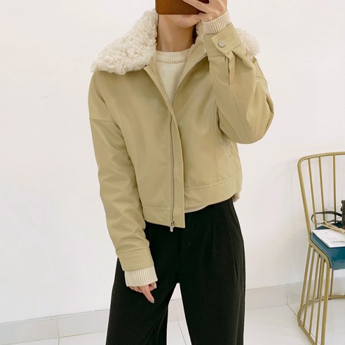 퍼니걸스 3770 레자 뽀글이 자켓 여성의류