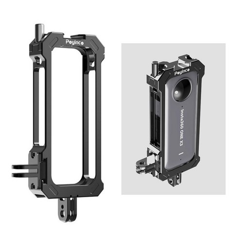 Insta360 인스타360 X3 전용 멀티 프레임 메탈 케이지 액션캠 보호 마이크 조명 삼각대 설치, 1개, AC-G94