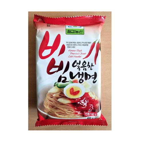 칠갑농산 얼음찬 비빔냉면 140g x 10개 1BOX 칠갑산뜨락전통장 Best Top5