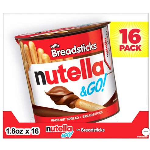 Nutella 누텔라 앤고 초코 스틱 막대 과자 간식 비스킷, 52g, 1개