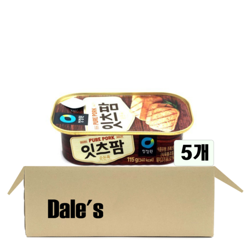 데일즈기획 대상 청정원 잇츠팜, 115g, 5개