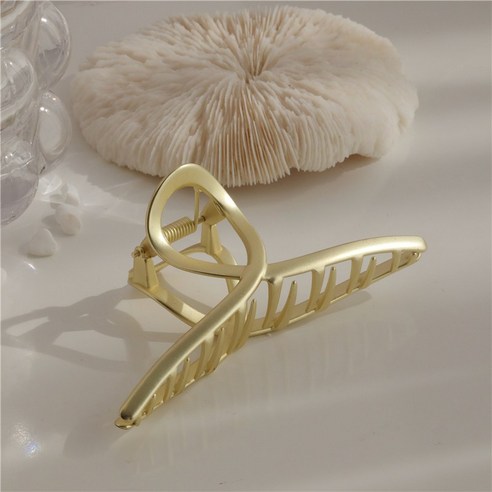 금속 크로스 클립 큰 머리핀 다시 스푼 클립 인터넷 인기있는 프랑스 스타일 우아한 머리핀 머리핀