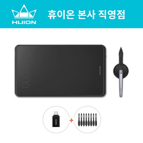 휴이온 펜 타블렛 Inspiroy H950P는 블루투스 무선 기능과 듀얼 다이얼휠을 갖춘 제품입니다.