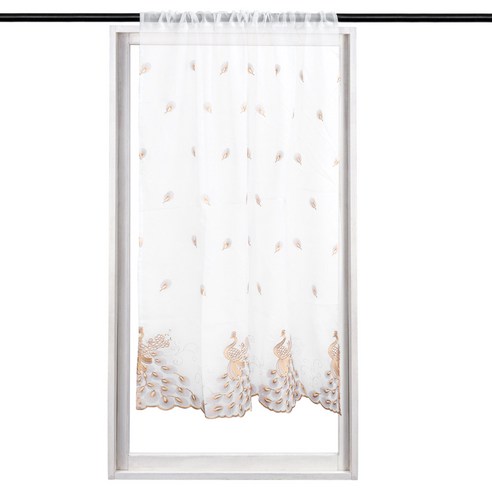 짧은 창 깎아지른 듯한 커튼 Valance 거실 식당을 위한 수를 놓은 보일 막대 커튼 드레이프, type4