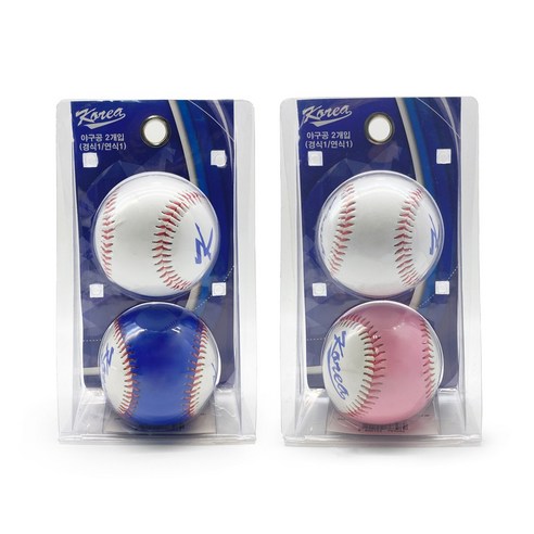 팀코리아 2개입 연식구 경식구 야구공 캐치볼용, 2개