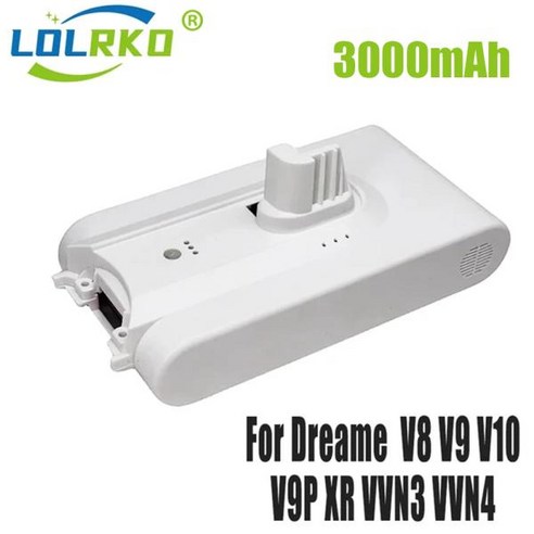 VVN3 액세서리 교체용 V8 XR 청소기 V10 배터리 V9 휴대용 진공 VVN4 무선 V9P Dreame 5000mAh, 1) 2500mAh