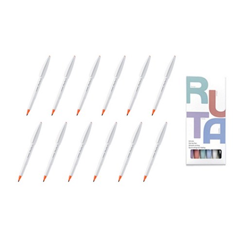 모나미 Plus Pen S (형광), Neon Orange 1DZ, 1개