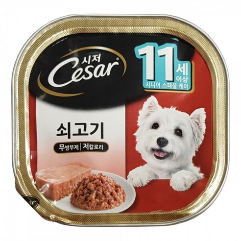 시저캔 11세 이상 100g (쇠고기) x 24개, 단일속성