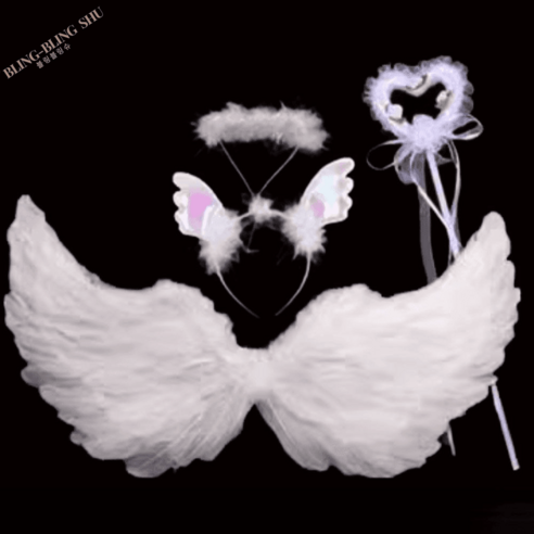 천사의 찬란함을 품은 '블링블링슈' 천사 소품, 파티를 빛낼 완벽한 선택