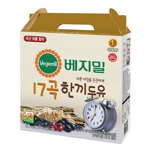 정식품 베지밀 한끼두유 190ml x 16입, 16개