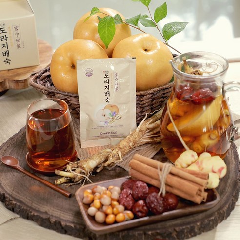 20시간 저온숙성 국산 도라지 건강즙 80ml 100팩, 100개 – 목 건강을 위한 참진한 선택! 배숙