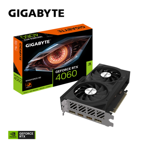 GIGABYTE 지포스 RTX 4060 WINDFORCE OC D6 8GB 피씨디렉트