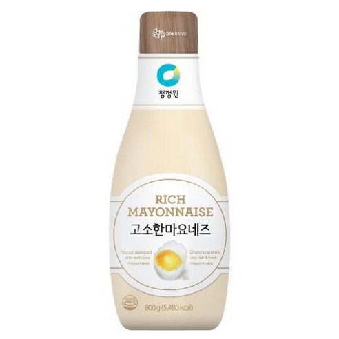 상세설명참조 청정원 고소한마요네즈 800g, 1개 
장/소스/드레싱/식초