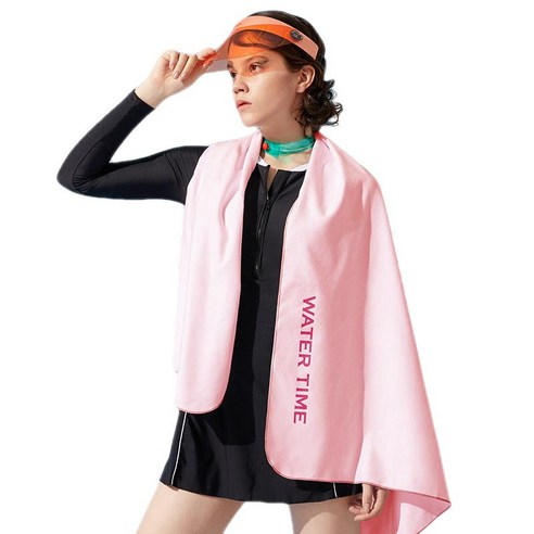 워터 타임 스포츠 타월 슈퍼 흡수성 빠른 건조 타월 160cm * 80cm, 벚꽃 꽃가루