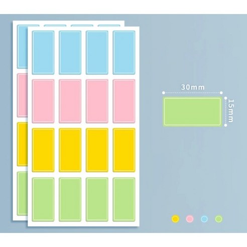 탈부착이 편한 방수 네임 스티커, 2.중형(S1036) 60매, 1개