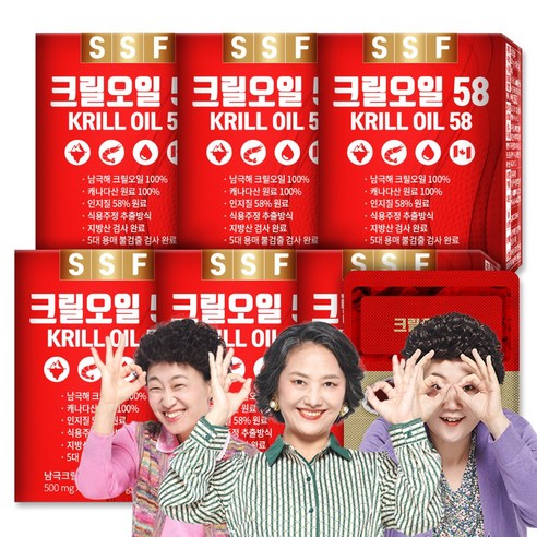 순수식품 크릴오일 인지질58%이상원료 6박스(180캡슐) 크릴오일58, 30정, 6개
