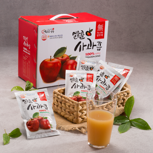 자연이 선사하는 달콤함, 신복농원 [복팜] 밀양얼음골사과즙으로 건강을 채우세요.
