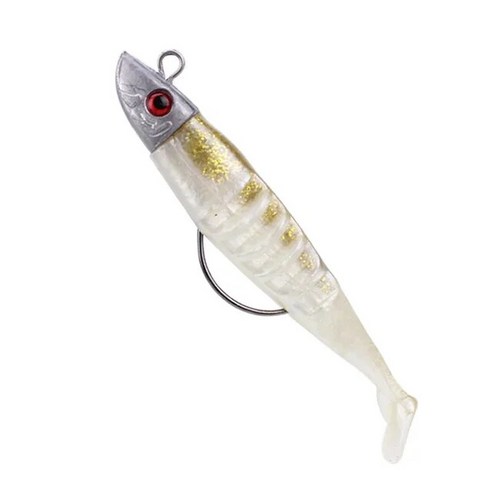 Hunthouse-black minnow10cm15g 13cm 26g 샤이 너 낚시 미끼 1 개 소프트 루어 리드 지그 미끼베이스 파이, 06 Gold_02 130mm