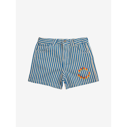 [BOBO CHOSES] 보보쇼즈 24SS 키즈 숏팬츠 Circle stripes woven shorts 124AC083