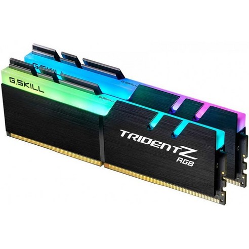 G.Skill TridentZ RGB Series 32GB(2 x 16GB) DDR4 3200Mhz DIMMhz CAS 16 F4-3200C16D-32GZR:, 단일옵션