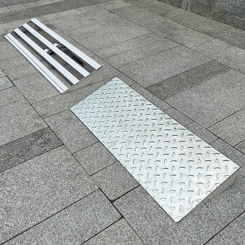 차량진입 경사로 발판 경사면 휠체어 스탭매트 100cm, 미끄럼 방지보드 50x30x10cm 트램용1, 1개