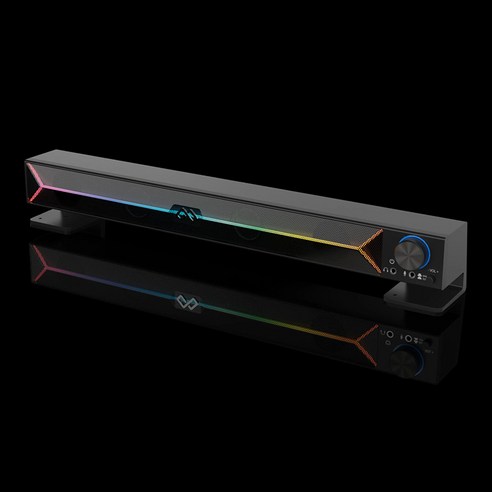 LED 조명 맥스틸 사운드코어 사운드바 스피커 컴퓨터 PC 사운드바 노트북 데스크탑