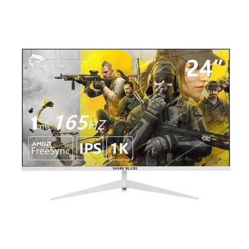 모니터 PC 모니터 144Hz Ips LCD 디스플레이 HD 165Hz 데스크탑 게이밍 컴퓨터 화면 평면 패널 HDMI 호환 D, 3)white-165hz  Curved, 3)white-165hz  Curved