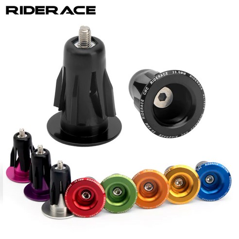 RIDERACE 로드 MTB 하이브리드 핸들바 마개 바엔드캡 플러그 핸들캡, 로드용 RL9160, 실버, 1개 바엔드플러그