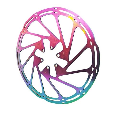 나사가있는 라운드 디스크 브레이크 유압 로터 203mm 알루미늄 합금 플로팅 다채로운 자전거 mtb 액세서리 자전거, 여러 가지 빛깔의