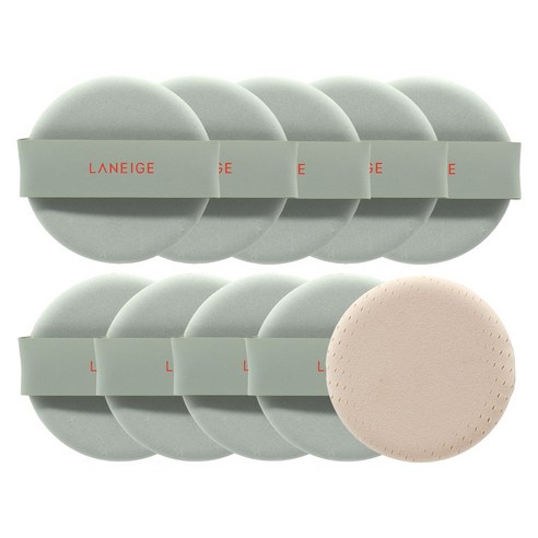 라네즈 네오 쿠션 쿠션 퍼프 아이보리 10매, 10개