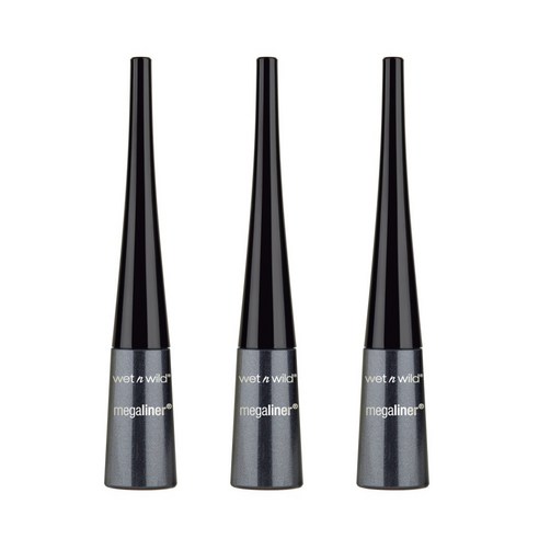 웻앤와일드 메가라이너 리퀴드 아이라이너 3.5ml, Black, 3개