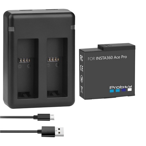 인스타 360 에이스 프로 호환 배터리 액세서리 2200mAh LED 듀얼 충전기 - 액션캠/캠코더 악세사리 | 쿠팡