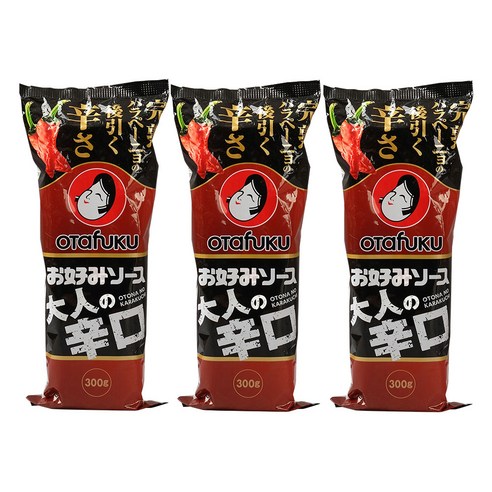 [오타후쿠] 오코노미 소스 어른의 매운맛, 3개, 300g