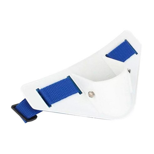 낚시 레슬링 벨트 조정 가능한 낚시 레슬링 벨트 스탠드 플라스틱 버클이있는 허리 막대 홀더, 하얀, 21x14cm