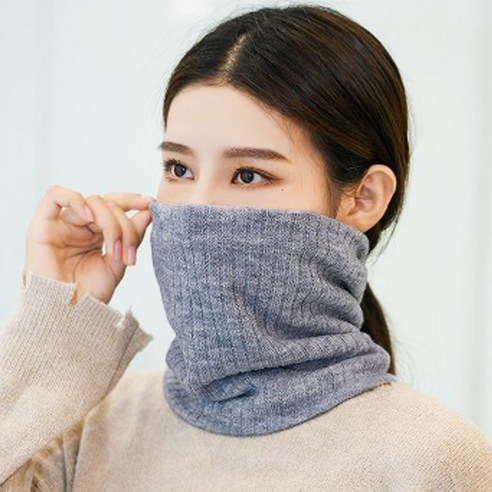 스타일몬 니트 기모 넥워머, 그레이