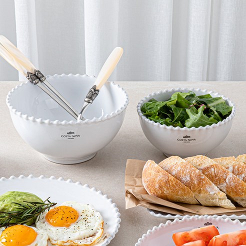 포르투갈의 우아함을 담은, 당신의 식탁을 빛낼 코스타노바 화이트펄 밥공기