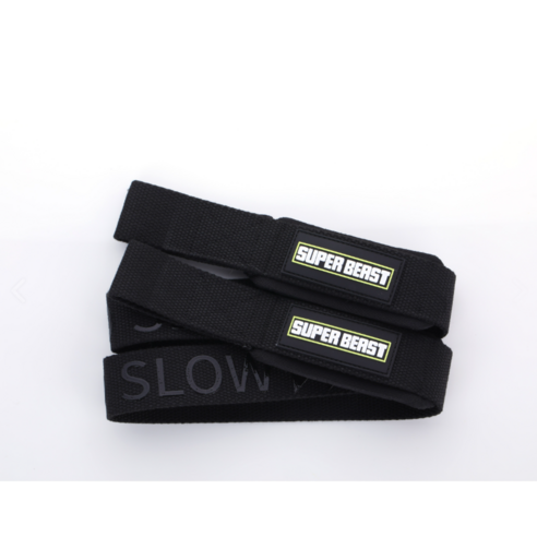 [슈퍼비스트] 헬스스트랩 양손한쌍동봉 시즌온리프팅스트랩 SUPERBEAST STRAP, 블랙, 1세트