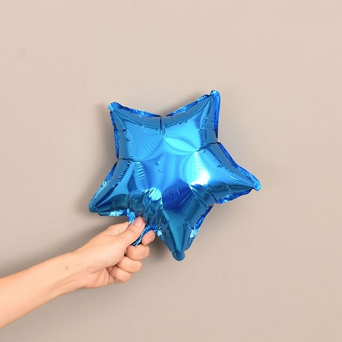 파티복닷컴 모양풍선 10개입, 15.별 블루 25.4cm