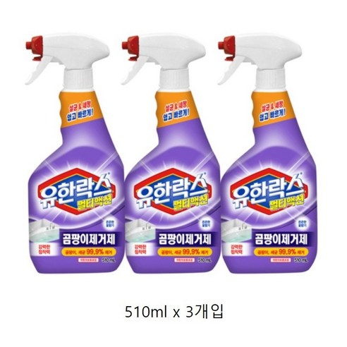 유한락스 멀티액션 곰팡이제거제, 510ml, 6개