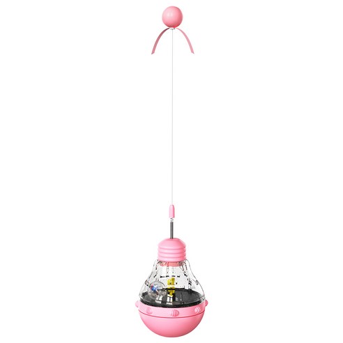 쿠펫츠 고양이 오뚝이 간식 장난감, 1개, Pink