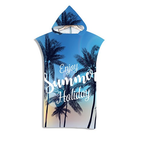 메이스 남녀공용 판초 타월 비치 가운